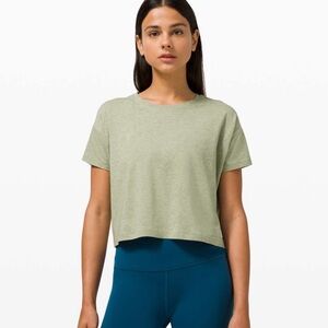 Lululemon Green Crop Tee size 4
